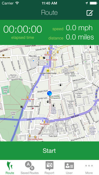 Cycle Hackney app - screenshot